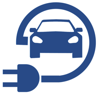 E-Pkw-Parkplatz – Symbol für Elektrofahrzeuge